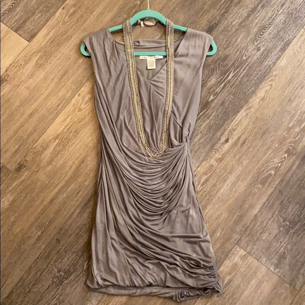 Diane von Furstenberg grey dress